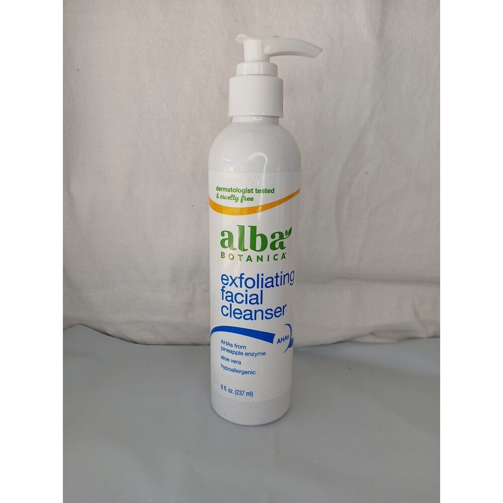 Alba Botanica Exfoliating Facial Cleanser, with Pineapple, 8 fl oz  New
